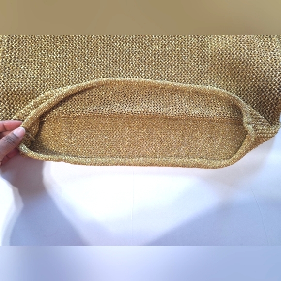 Cache Gold Shiny Glitter Mesh Top - Picture 9 of 16